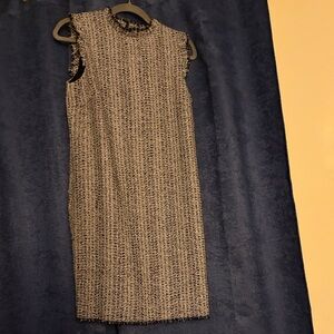 Chic Tweed Sleeveless Midi Dress